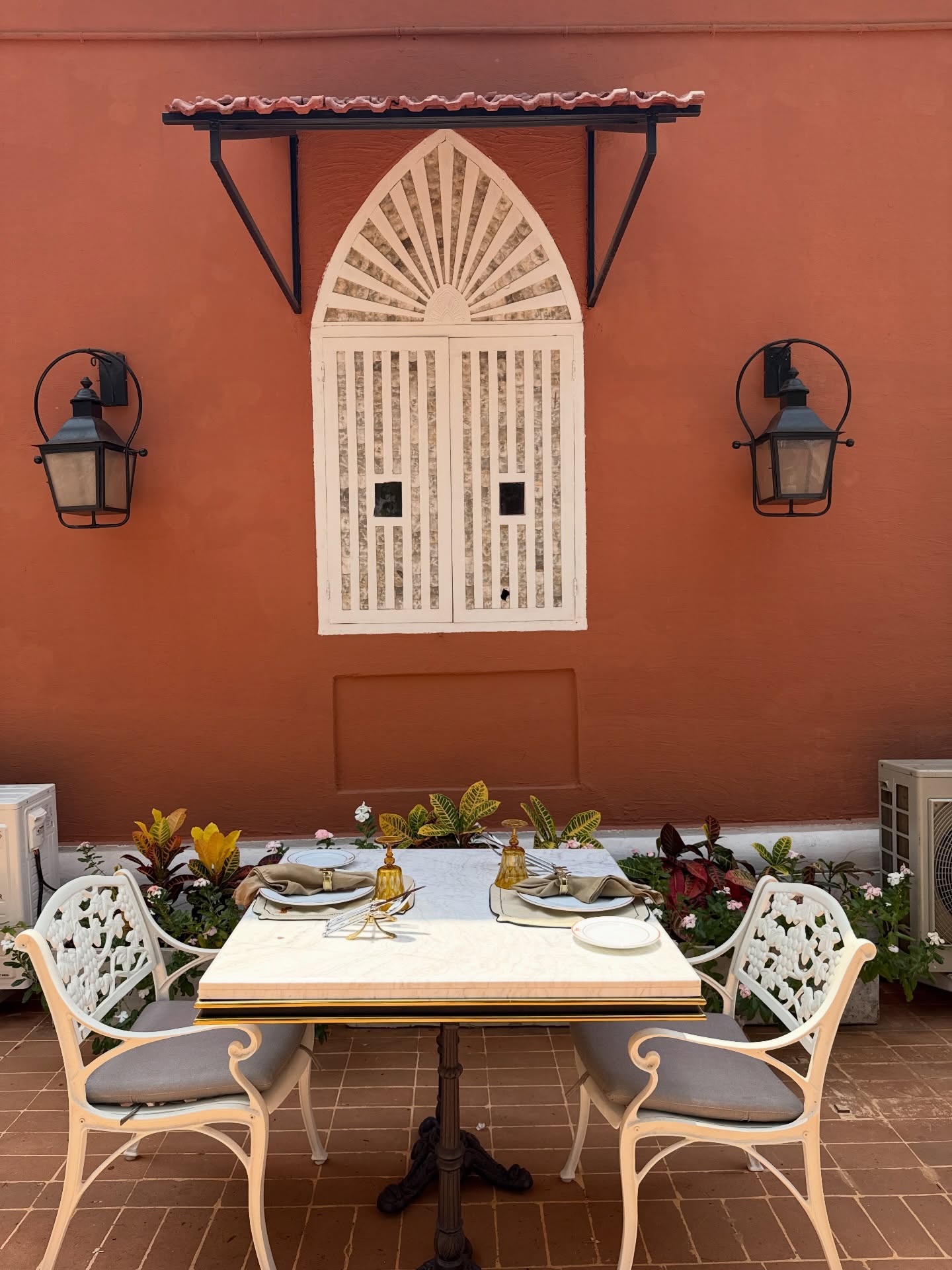 Reserved table at Kesar Bagh